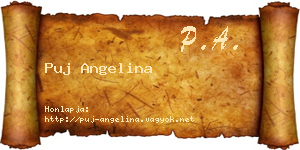 Puj Angelina névjegykártya